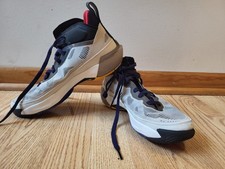 Nike Air Jordan XXXVII 37 Beyond Borders Light Bone Red Basketball Shoes SZ 7Y