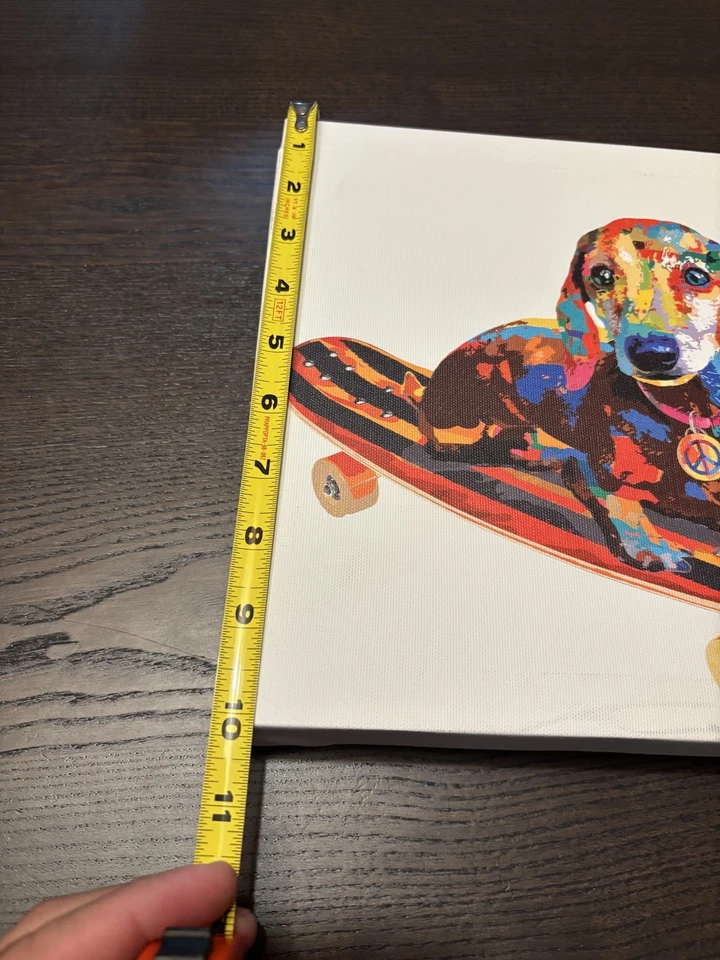 Colorido Weiner Perro Perro Pintura Lienzo Impresión Decoración  Foto 2 de 4