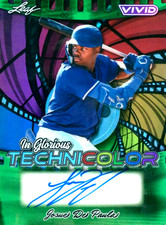 Josue De Paula 2025 Leaf Vivid Auto In Glorious Technicolor Green Prizm /8
