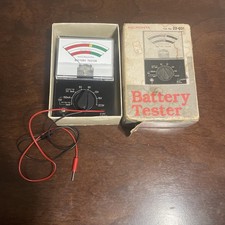 Vintage 1983 Micronta 22-031 Battery Tester Box, No Manual, Works See Test Photo