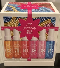 Sol de Janeiro MIST & MINGLE Cheirosa Travel Fragrance 2025 Gift Set 6x 1 fl oz