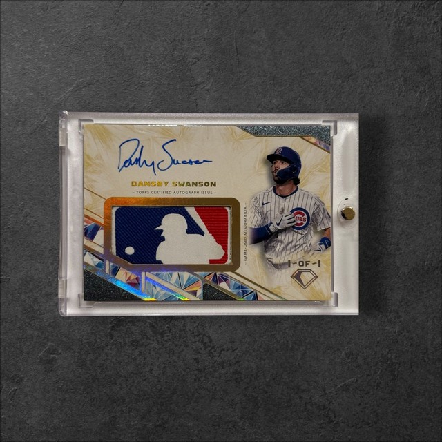2025 Topps Diamond Icons Dansby Swanson Logo Patch Logoman Auto 1/1