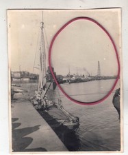 PHOTO PHOTO SHIPS CARGO SAILORS RACLET AT THE QUAY OF BORDEAUX 1927