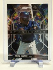 DEION SANDERS 2025 PANINI PRIZM #15 PRIZMATIC INSERT NEW YORK YANKEES