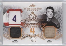 2019 Leaf ITG Used Bronze Spectrum 2/15 Jean Beliveau Bill Gadsby #LN-13 HOF fm0