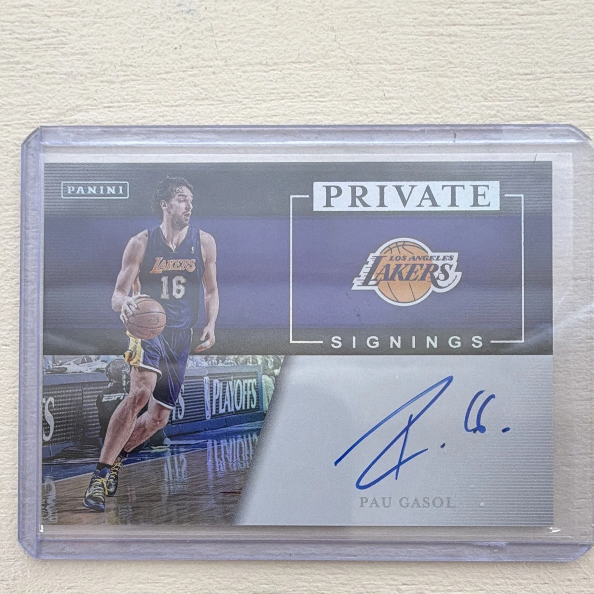 Pau Gasol Original Basketball Autographed Sports Trading Cards 