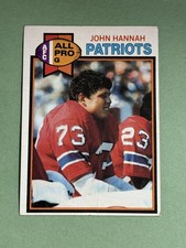 John Hannah 1979 Topps New England Patriots #485 DD139