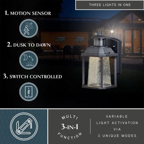 Vaxcel Lighting T0321 Freeport 1 Light 10-1/4"H Integrated LED - Black - Picture 11 of 11