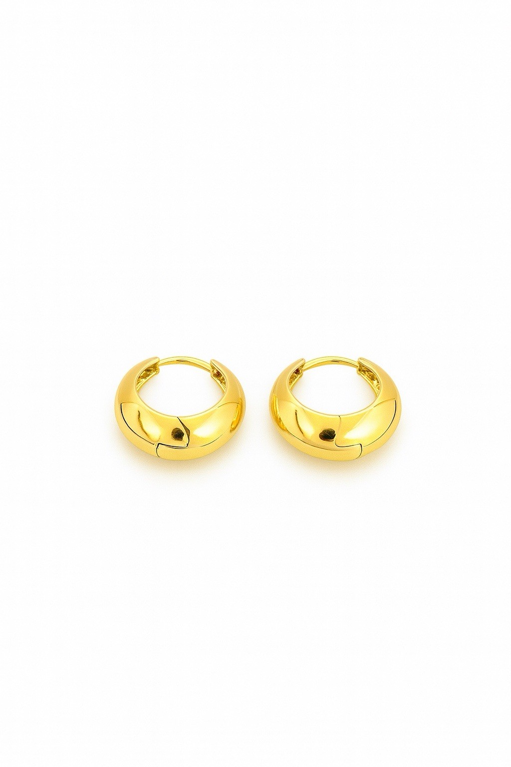 Gold Filled  Hoop Earrings – Chunky Polished Hoops | Elegant & Timeless