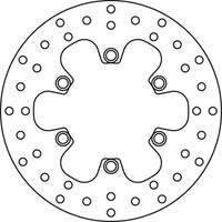 TRW Bremsscheibe (FüR: Kawasaki KLX 650 LX650C 93-95 Hinten )