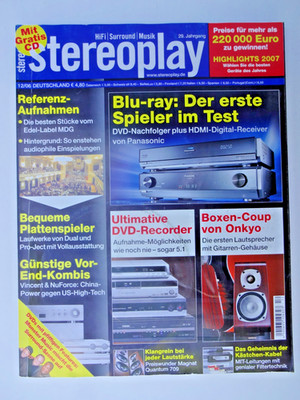 STEREOPLAY 12/06,mit CD ungespielt,MAGNAT QUANTUM 709,DUAL CS 505-4,PRO-JECT COM