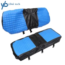 38 X14X 3.8''36 X10X3.8 inch Blue Golf Cart RS Type Diamond Vinyl Seat Cover Kit