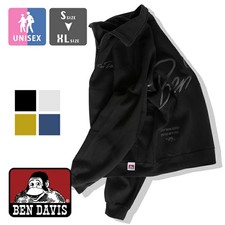  SALE   BEN DAVIS BIG SCRIPT HEAVY SWEAT HALF ZIP Big Script Heavy Weight