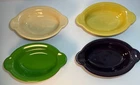 Fiesta Ware USA 4 HCL Single Serve Oval Casserole Baking Dish Bowls Post 86