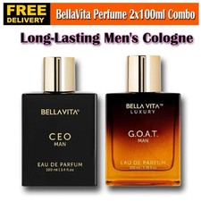 BellaVita Luxury Sigma Male CEO Man GOAT Man Perfume Cologne for Men 2x100ml