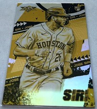 2022 Topps Fire Baseball Jose Siri Houston Astros Gold Minted Rookie #4