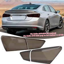 For Chevy Malibu Rear Tail Light Guard Decor Cover Trim Smoked Black 2016-2025 For Chevy Malibu Rear Tail Light Guard Decor Cover Trim Smoked Black 2016-2025