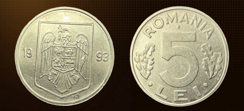 Romania 5 Lei 1993