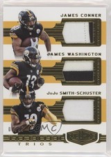 2018 Panini Plates & Patches Talented Trios 7/99 James Conner Washington gn1