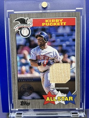 2022 TOPPS #87ASR-KP KIRBY PUCKETT BAT CARD 068/199 - MINNESOTA TWINS