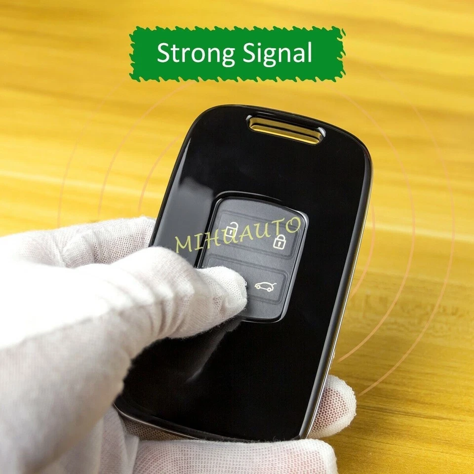 For Renault Kadjar Koleos Espace Megane Talisman Car Key Case Hard Cover Black — 第 4/4 张图片