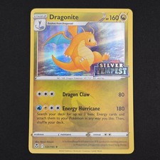 Pokemon TCG Card Dragonite 131/195 Silver Tempest Stamped Holo Rare - NM