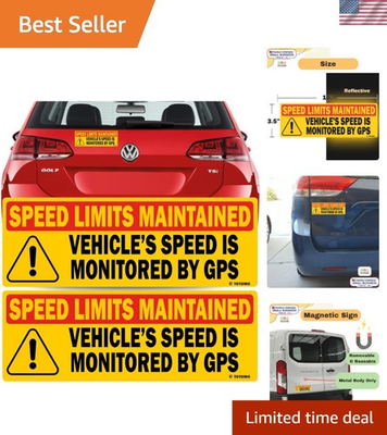 #ad #ad 2 Pack Reflective Safety Magnets 10quot; x 3.5quot; for Cars Trucks Vans $17.99