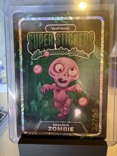Zealous Zombie Veefriends Spectacular /55 Bubblegum On Emerald Supersticker