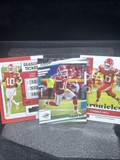 Tyreek Hill 3 Cards NFL Kansas City Chiefs Panini Prestige/Contenders/Chronicles