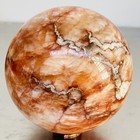 Natural Red Glue Flower Quartz Sphere Crystal Ball Healing 3160G — photo 4