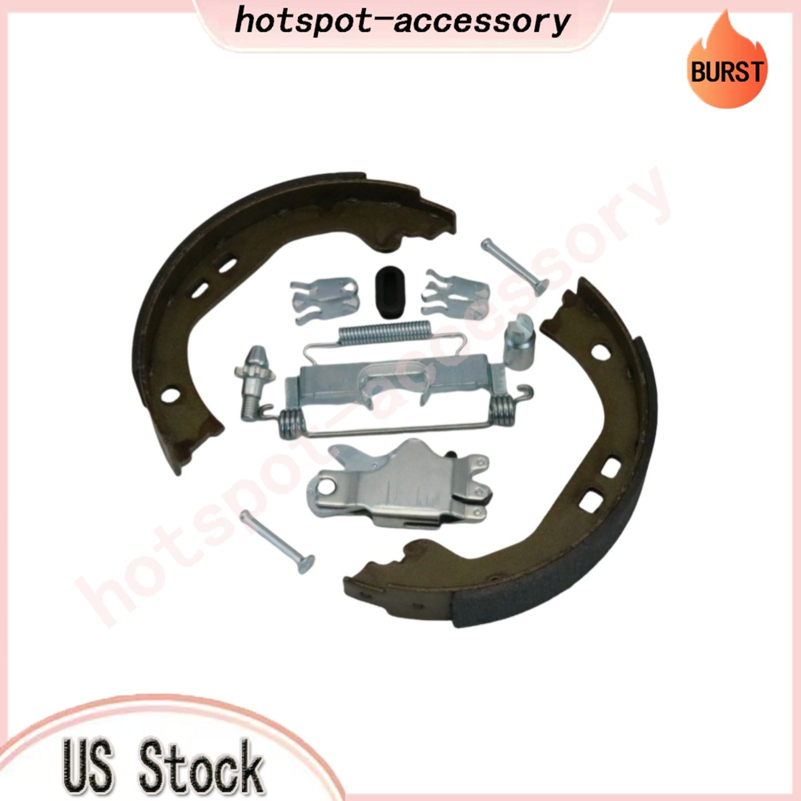 Fit Maserati Ghibli Quattroporte 1 Set Parking Brake Shoes & Accessory Fastener/