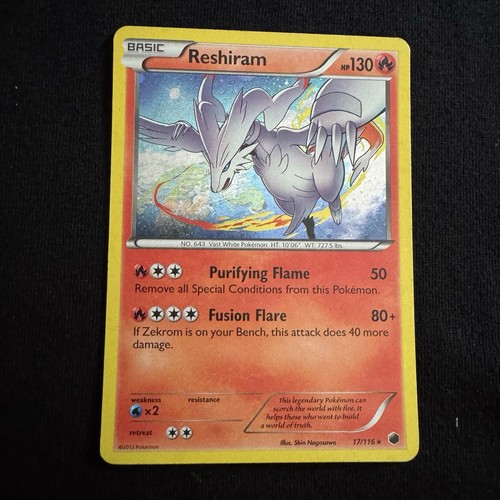 Reshiram 17/116 Plasma Freeze Holo LP-MP