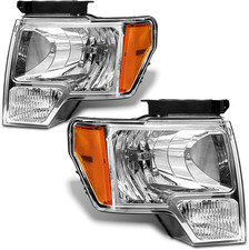 For 2009-2014 Ford F150 Headlights Chrome