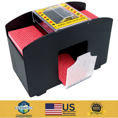 4 Deck Automatic Card Shuffler Poker Casino Playing Cards Shuffling Machine  | eBay