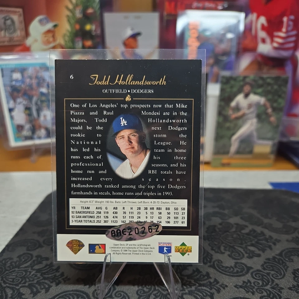 Autógrafo SP 1997 #6 Todd Hollandsworth 1994 automático radiocontrol Foto 2 de 4