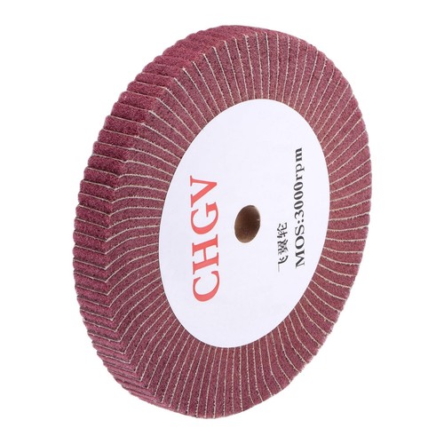 Ruota Di Lucidatura Non Tessuta QUARKZMAN 120x100x19 Mm – Grana 600, Per Acciaio E Alluminio, Gialla
