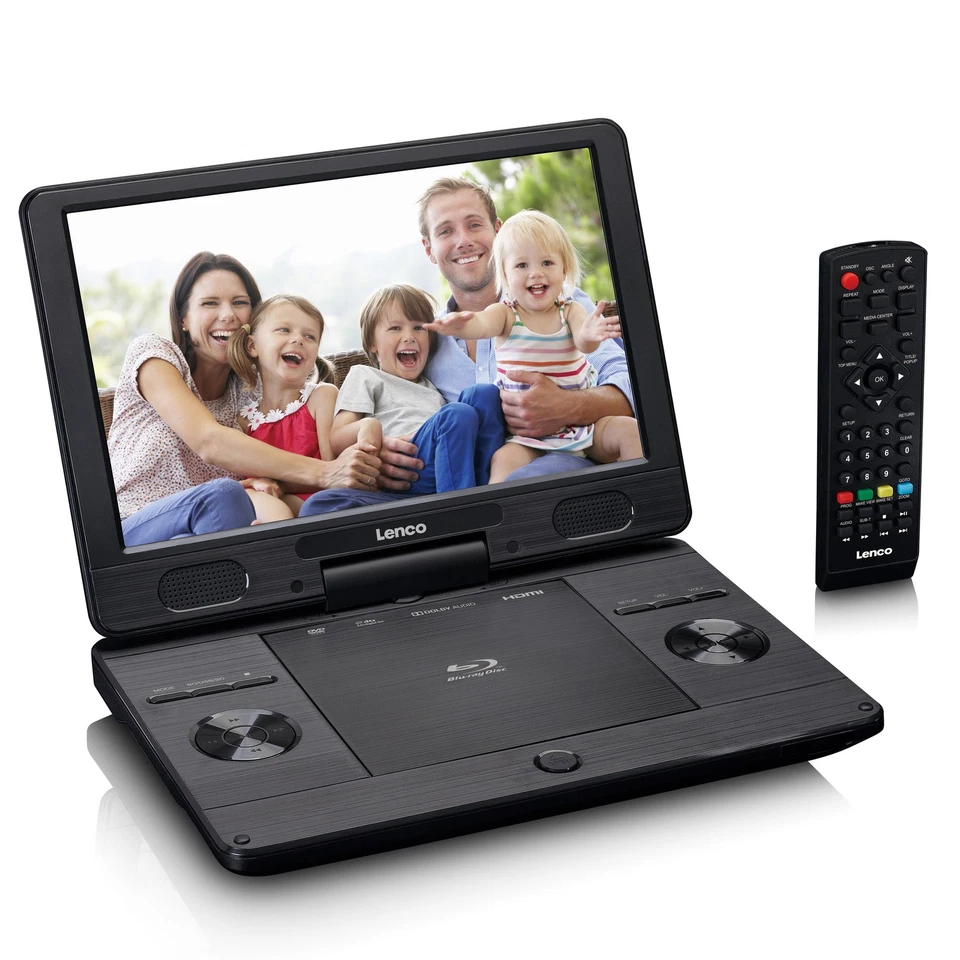 LENCO BRP-1150BK tragbarer Blu-ray DVD-Player 11,5 Zoll TFT-Display Schwarz - Bild 2 von 3
