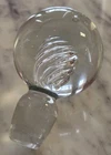 VTG BLENKO GLASS AIR TWIST TWISTER STOPPER ROUND GLASS CRYSTAL DECANTER LARGE