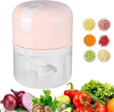 Mini Food Processor Garlic Chopper, 3 Blades Veggie Vegetable Chopper, Garlic...