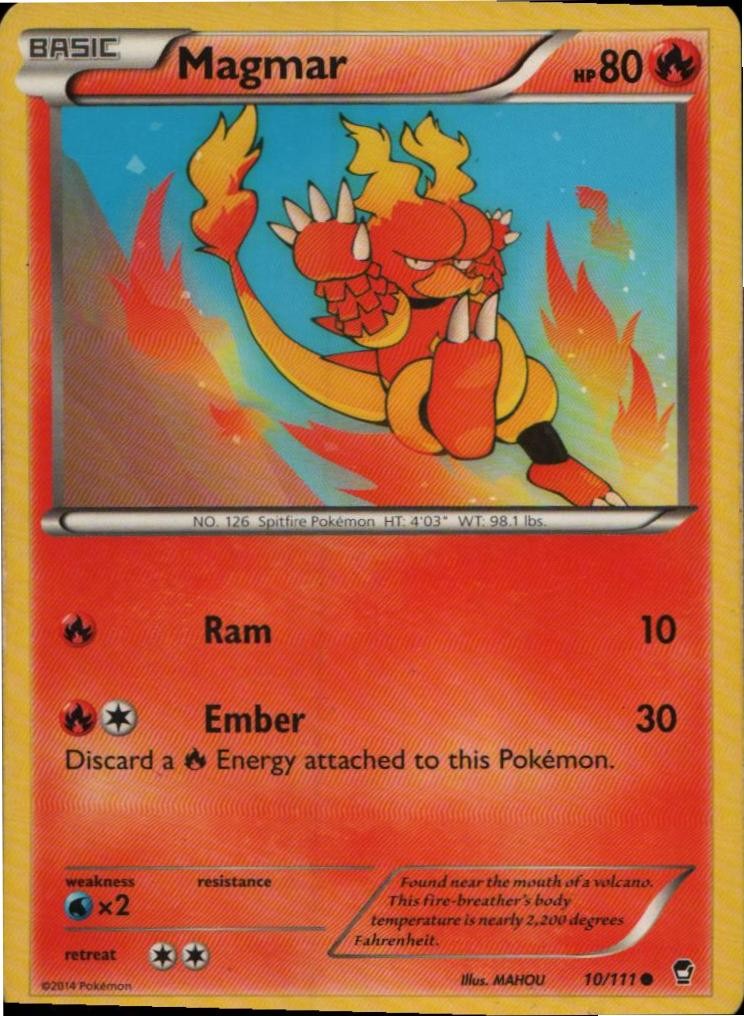 Magmar 10/111 Common Furious Fists Pokemon Lightly Played