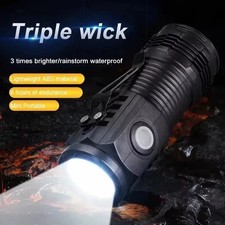 1200000LM USB Rechargeable LED Flashlight Super Bright Torch Tactical Lamp UK