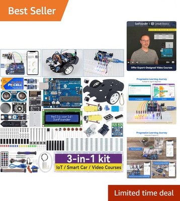 Comprehensive Arduino UNO Starter Kit: Build 87 Projects with Online Tutorials