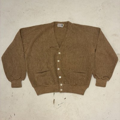 トップス 60s alpaca cardigan VINTAGE 60s Alpaca Wool 6 Button Cardigan Broadstreet's Beige L