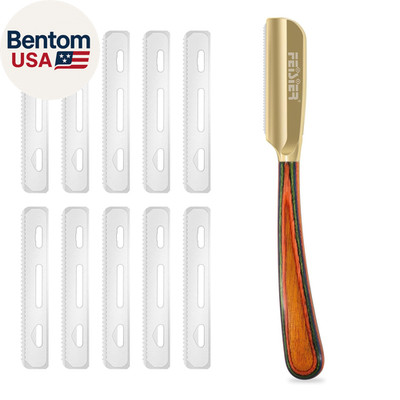 Straight Razors for Men,Stainless Steel Barber Razor with Guard Professional Str