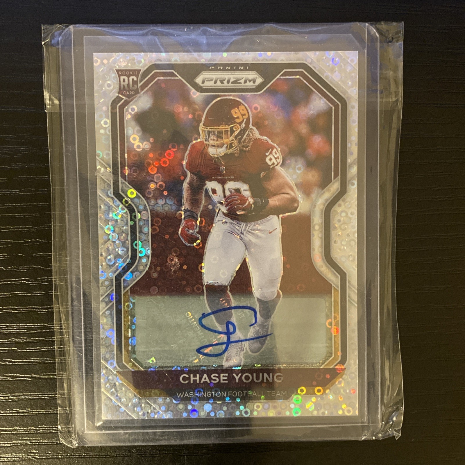 Chase Young Rc AUTO 2020 Panini Prizm AUTO Disco No Huddle Rookie Rc #383