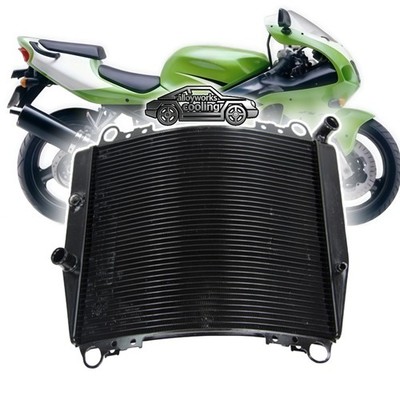Aluminium Kühler Für 1996-2003 Kawasaki Ninja ZX-7R/ZXR-750 ZX7 99 NEU DE