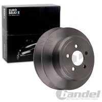 2X Eurobrake Bremsscheiben 316Mm Voll Hinten Passend FÜR Dodge Nitro Jeep