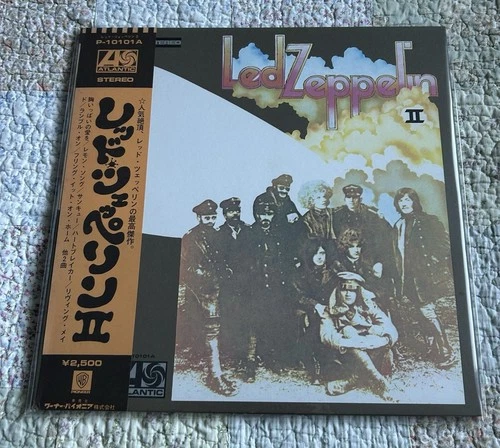 LED ZEPPELIN II ATLANTIC P10101A JAPAN OBI ORIG 1976 POSTER LYRICS LP EX-/EX-