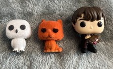 Funko Bolsillo POP Harry Potter Vacaciones Adviento Neville Fondo Largo, Búho y Gato Paquete