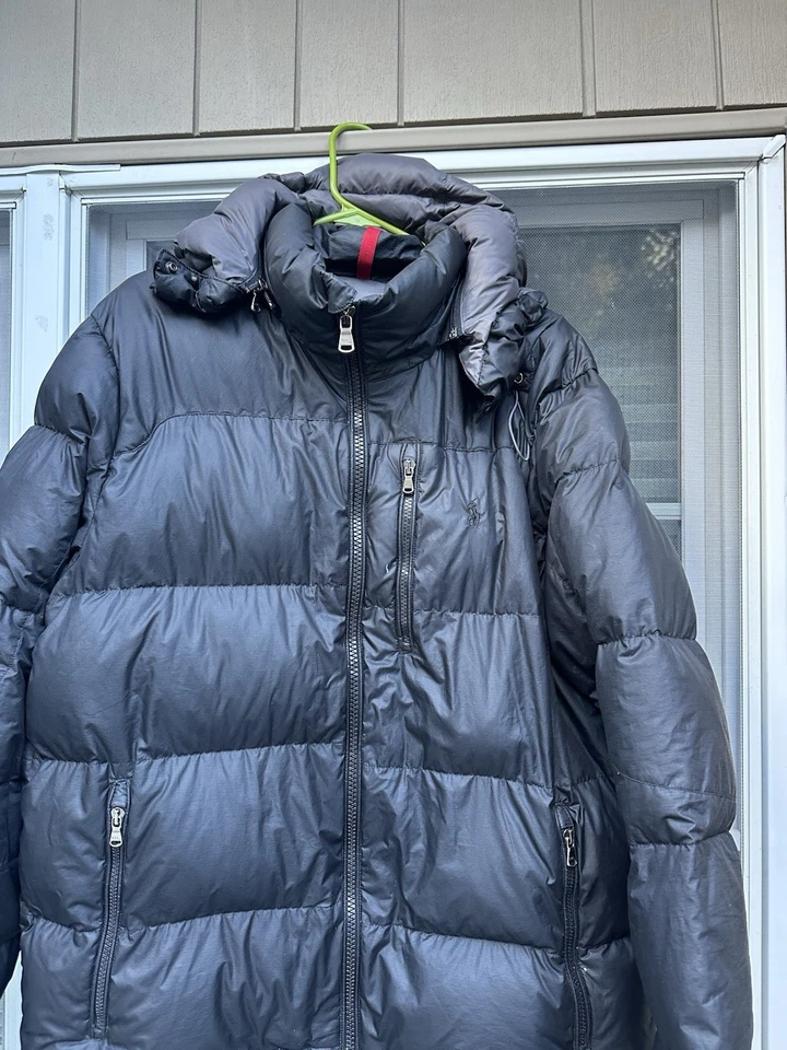 Polo Ralph Lauren производительности с капюшоном пуховик вниз Куртка Пальто размер XL - Изображение 2 из 4